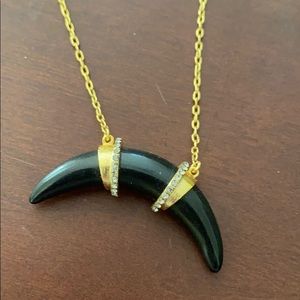 Stella & Dot Black Horn necklace